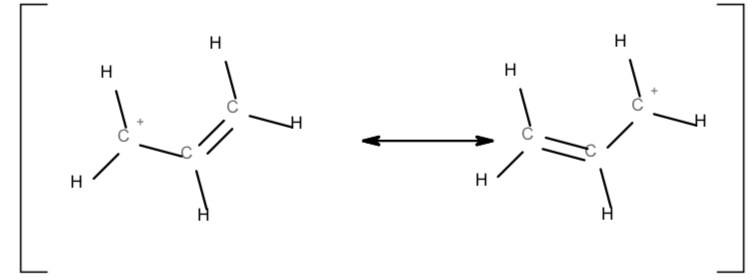 Solved The allyl cation can be represented by the following | Chegg.com