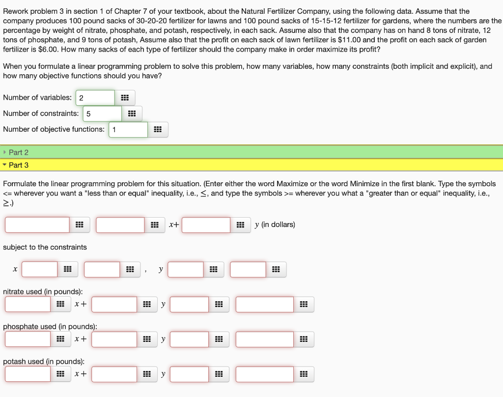Solved Rework problem 3 in section 1 of Chapter 7 of your | Chegg.com