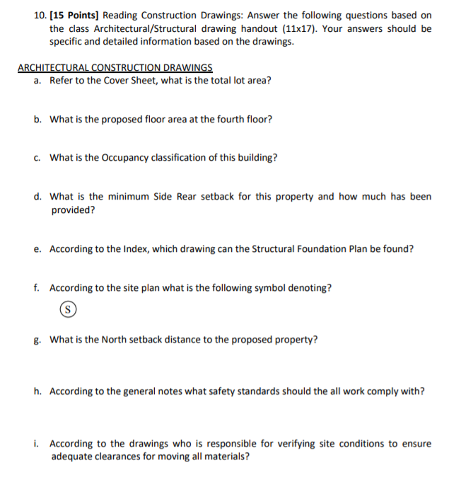 Architectural Drawings General Notes