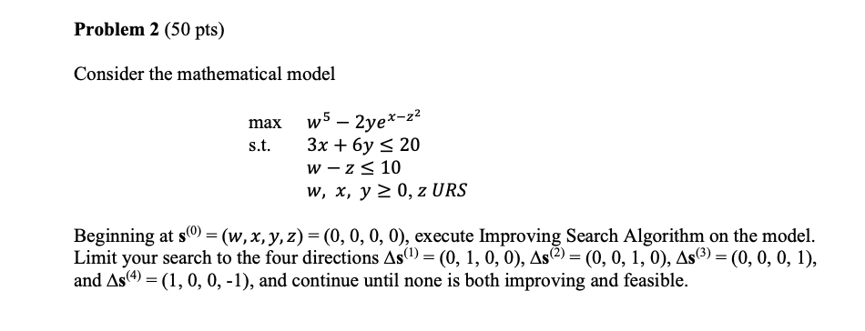 Solved Consider The Mathematical Model Max S.t. | Chegg.com