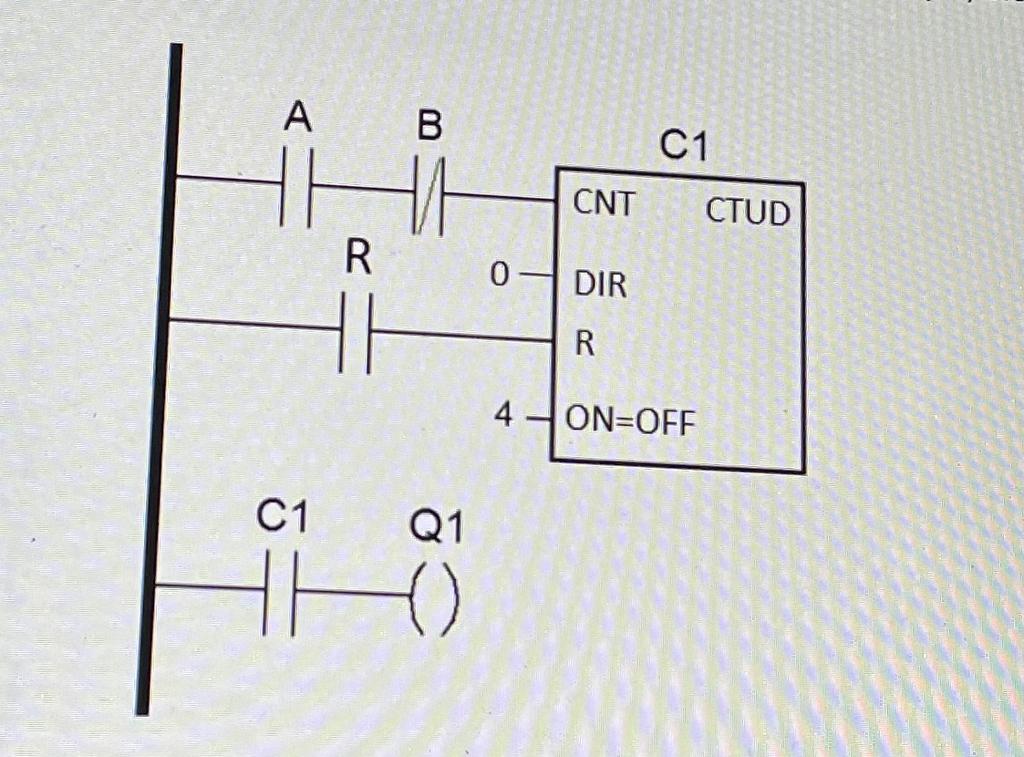 A
C1
R
B
?
Q1
1)
C1
CNT
0 - DIR
R
4 - ON=OFF
CTUD