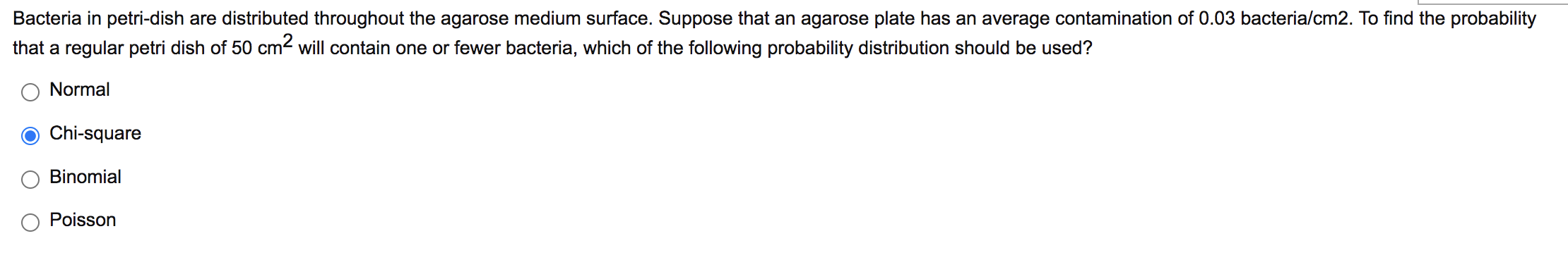 Solved Bacteria in petri-dish are distributed throughout the | Chegg.com