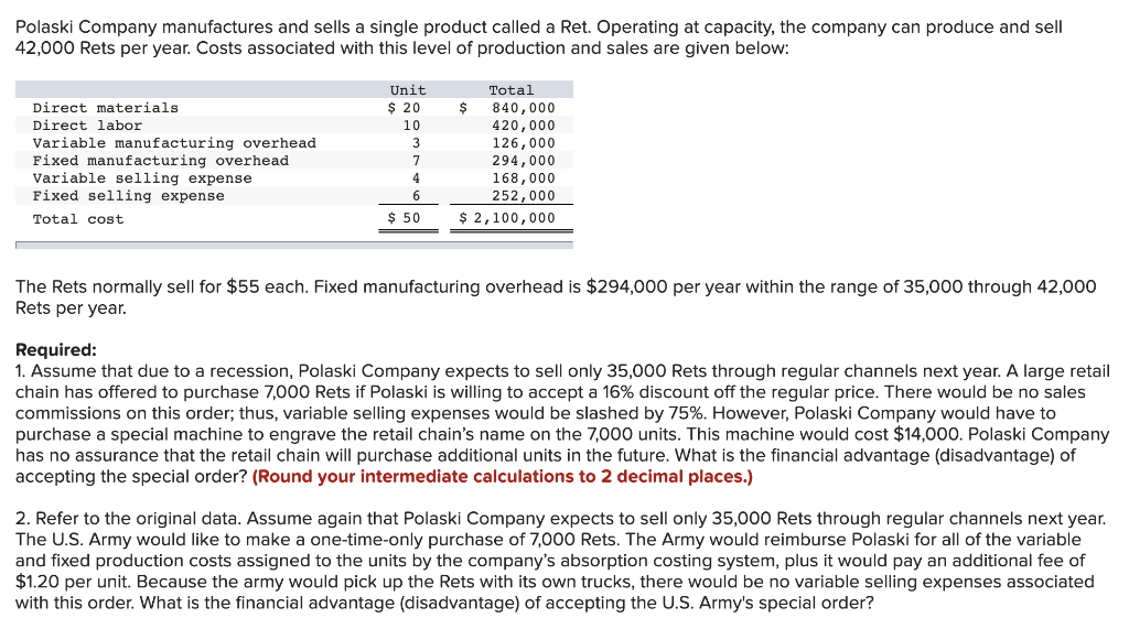 solved-polaski-company-manufactures-and-sells-a-single-chegg