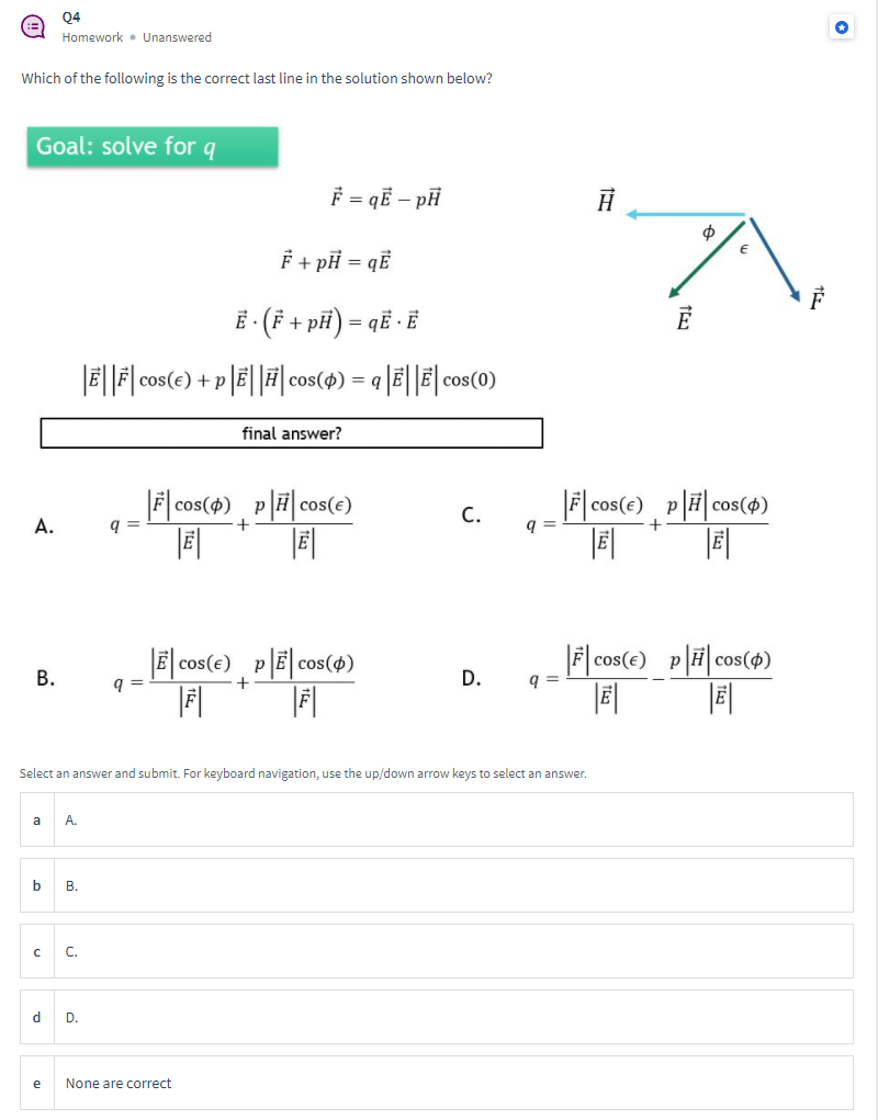 Solved Q2 Homework. Answered A student is trying to solve an | Chegg.com