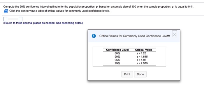 Solved Compute the 90% confidence interval estimate for the | Chegg.com