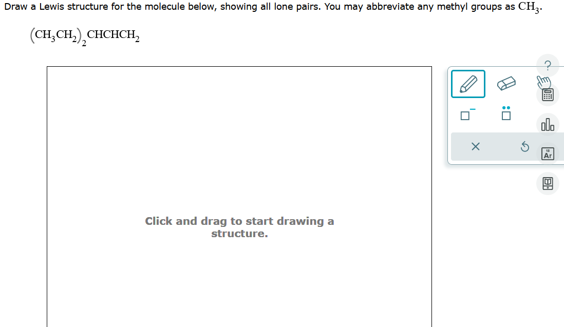 Solved Draw a Lewis structure for the molecule below, | Chegg.com