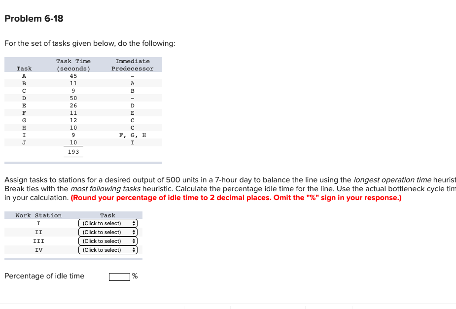 Solved Problem 6-18 For The Set Of Tasks Given Below, Do The | Chegg.com