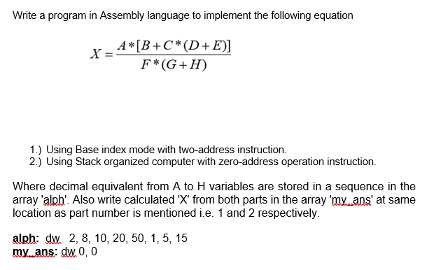 Solved Write a program in Assembly language that reads the | Chegg.com