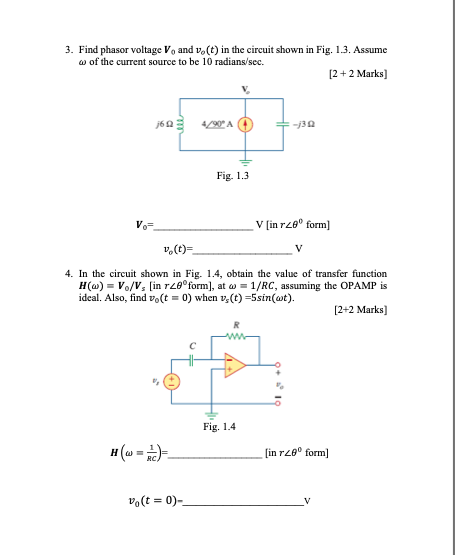 Solved 1. Find V, and I, in the circuit shown in Fig. 1.1 | Chegg.com