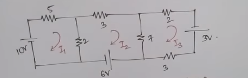 Solved Please Help Me Write The KVL Equations For All 3 | Chegg.com