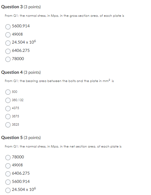 Solved Q1 Two plates and bolt The bolted connection