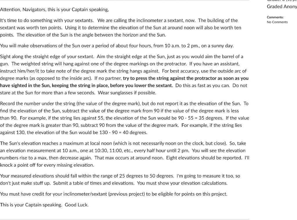 Solved Attention, Navigators, this is your Captain speaking, | Chegg.com