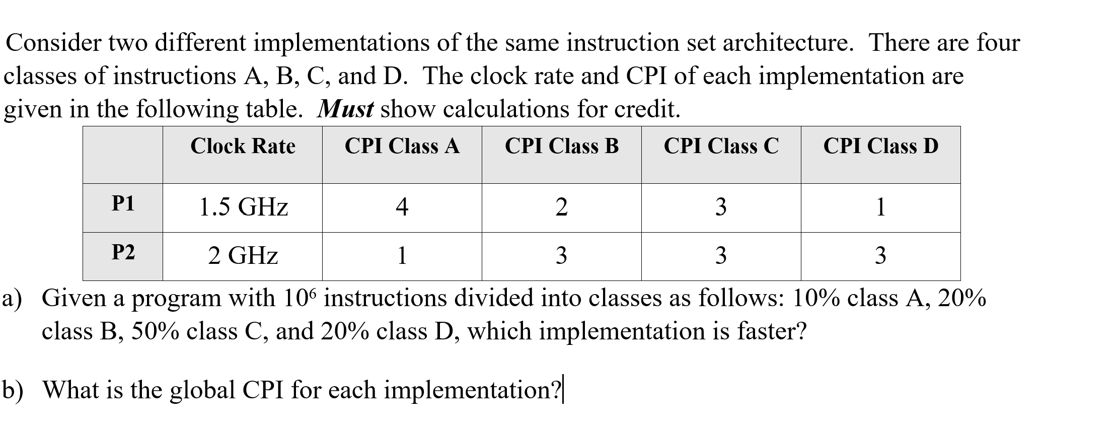 Solved Consider Two Different Implementations Of The Same | Chegg.com