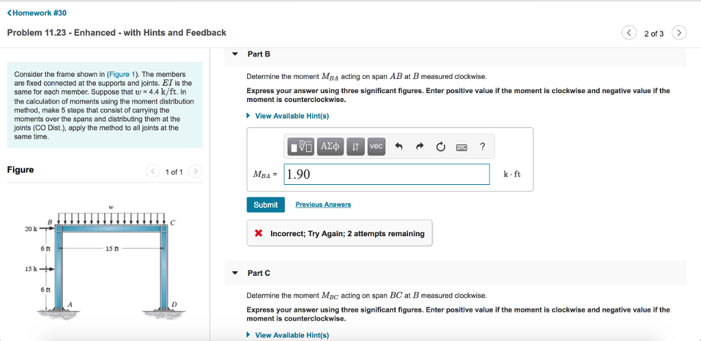 Solved «Homework #30 Problem 11.23 - Enhanced with Hints and | Chegg.com