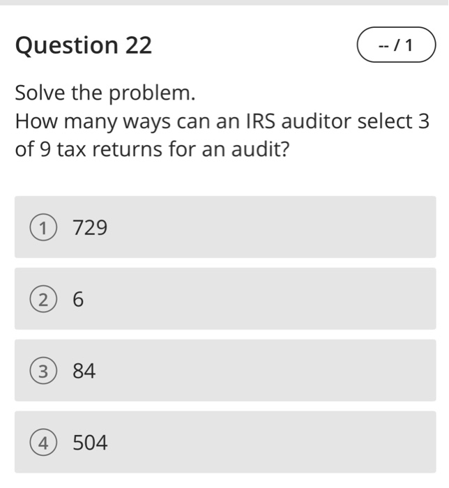 Solved Question 22 Solve the problem How many ways can an | Chegg.com