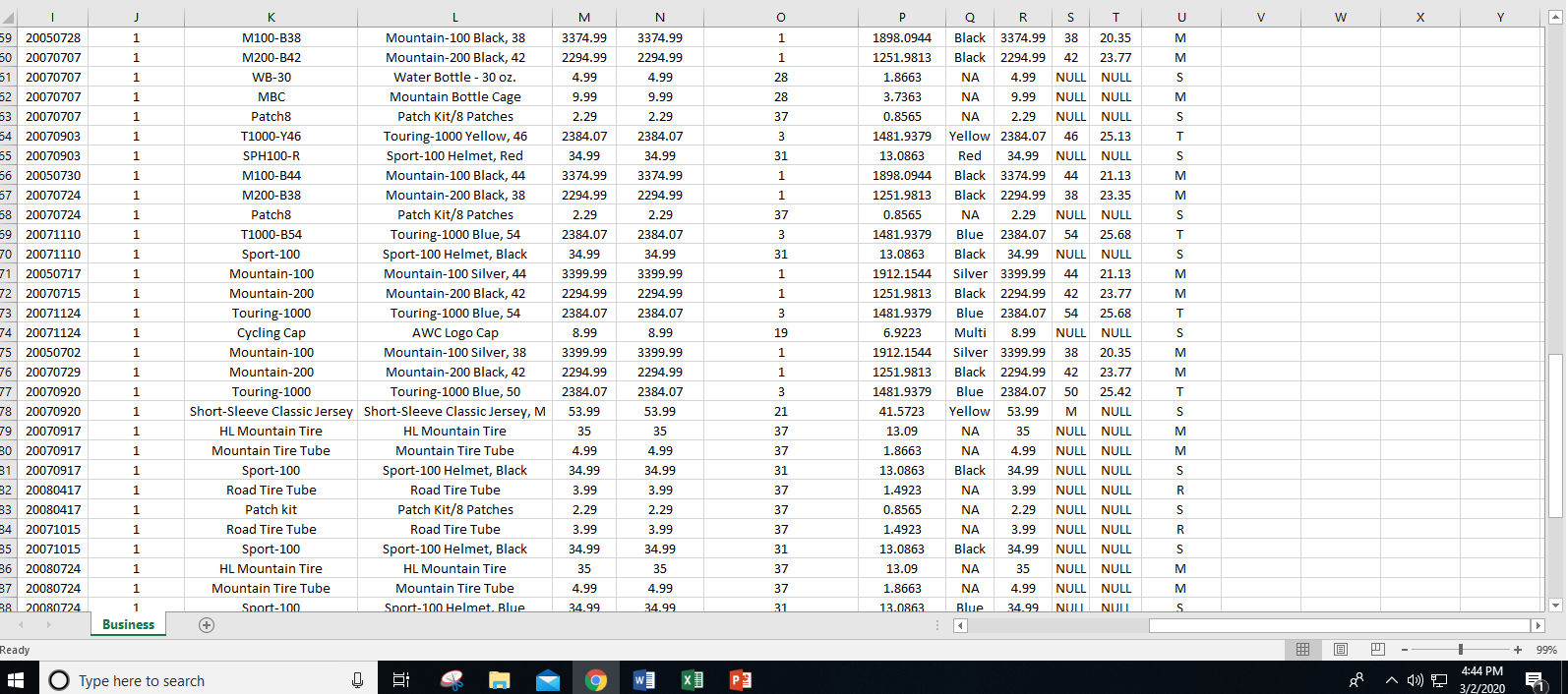 S = = Lab 5 - YourBusiness - Excel Data Review View | Chegg.com