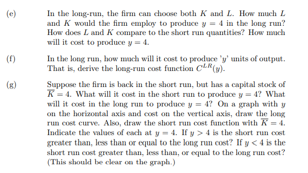 Solved Problem 2 Consider a firm with the following | Chegg.com