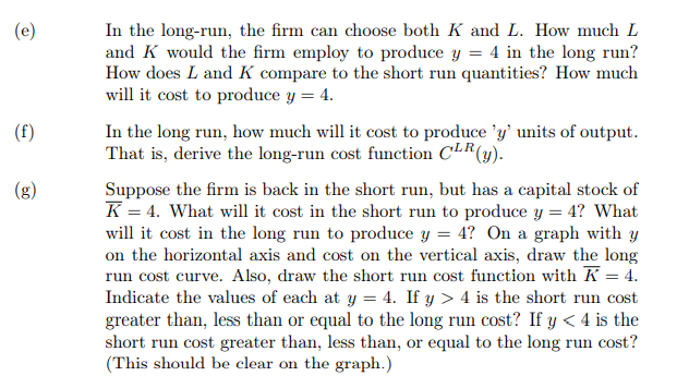 Solved Problem 2 Consider A Firm With The Following | Chegg.com