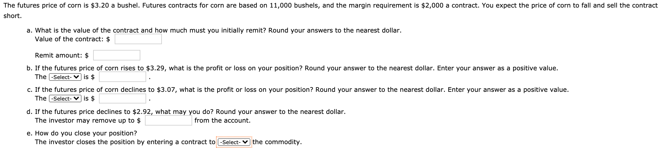 Solved B- SELECT: PROFIT OR LOSS C- SELECT: PROFIT OR | Chegg.com