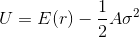 U= E(r) -\frac{1}{2}A\sigma ^{2}