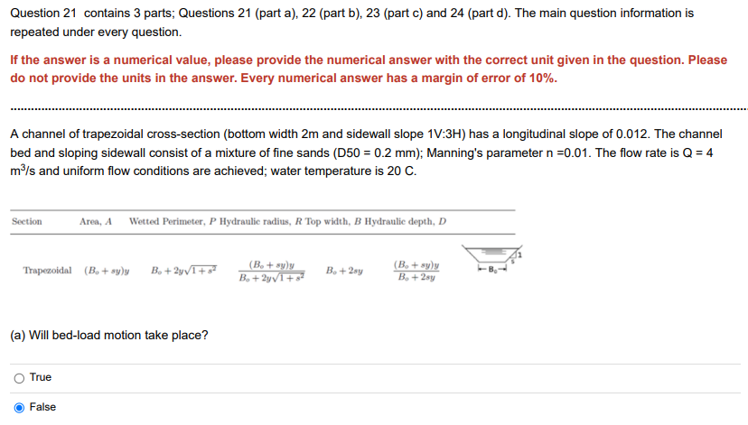 Question 21 contains 3 parts; Questions 21 (part a), | Chegg.com