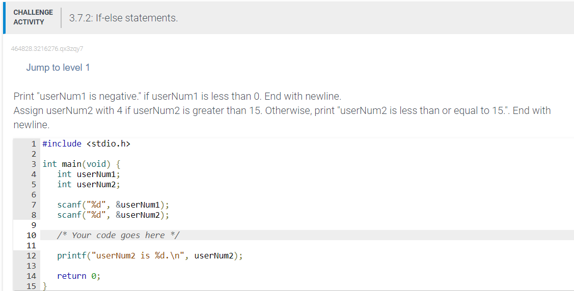 Solved 3.7.2: If-else Statements. 464828.3216276.q×3zqy7 