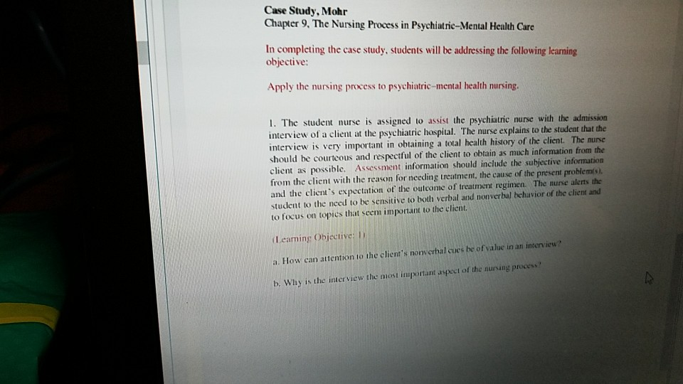 Psychiatric Nursing Interview Questions Mryn Ism