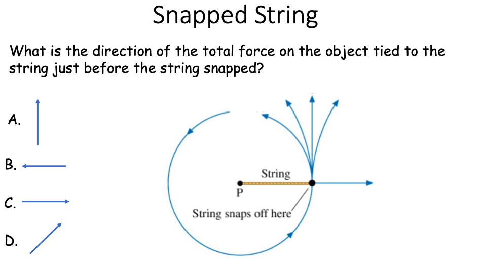 Solved Snapped String What is the direction of the total | Chegg.com