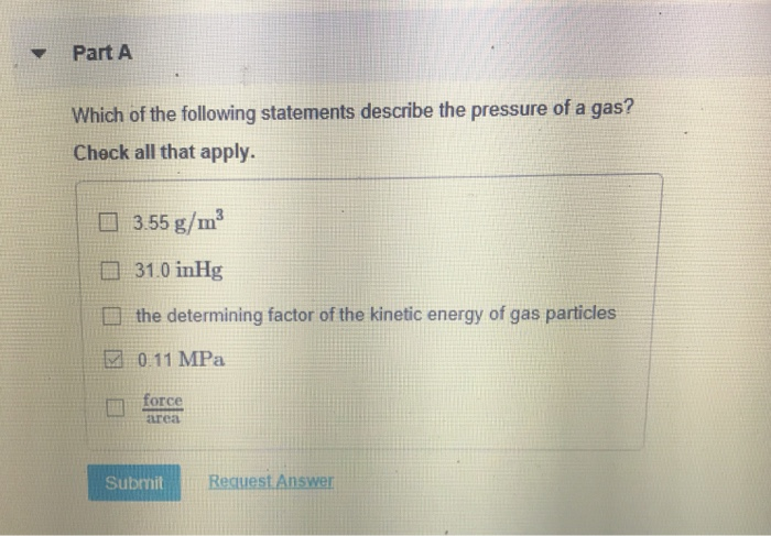 Solved Part A Which Of The Following Statements Describe The | Chegg.com