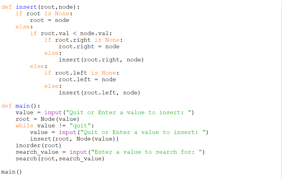 Solved Please help me to complete the provided binary search | Chegg.com image.