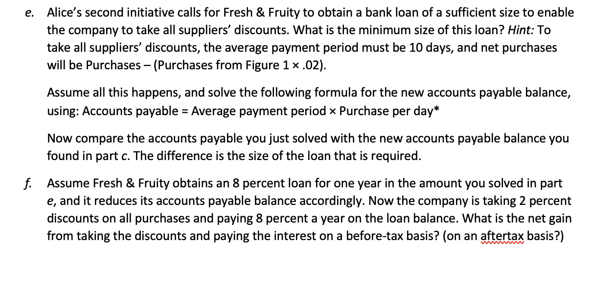 Fresh and Fruity Foods, Inc. Read the case on pages