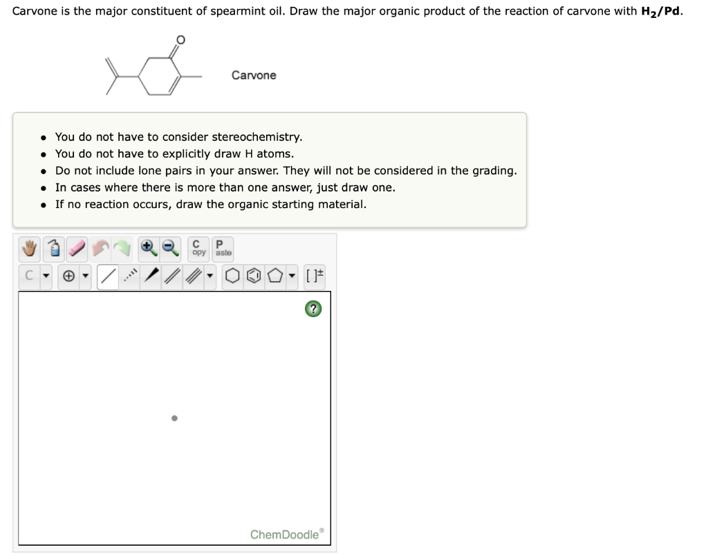 solved-carvone-is-the-major-constituent-of-spearmint-oil-chegg