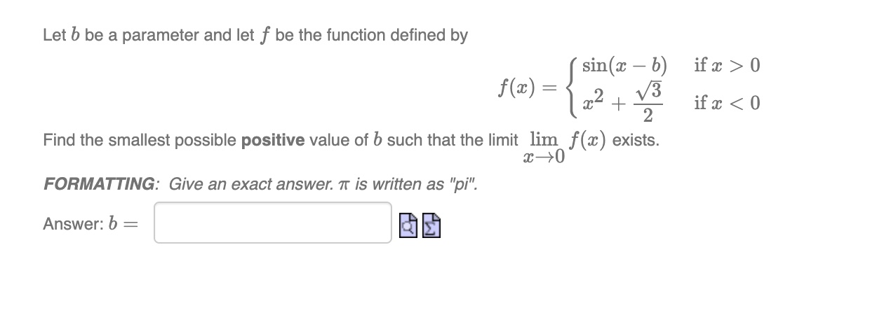 Solved Let B Be A Parameter And Let F Be The Function | Chegg.com