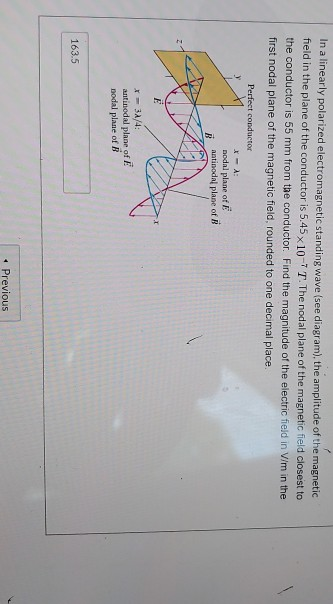 Solved In A Linearly Polarized Electromagnetic Standing Wave