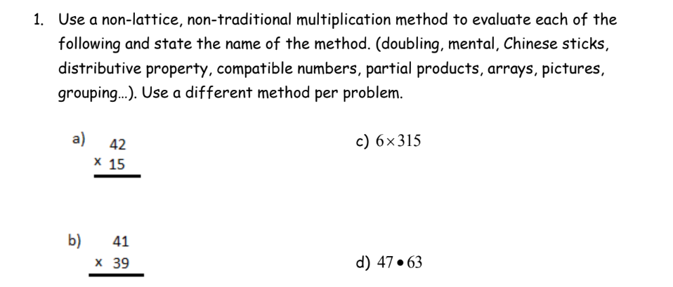 Solved Please SOLVE IN A NON_ TRADITIONAL MULTIPLICATION | Chegg.com