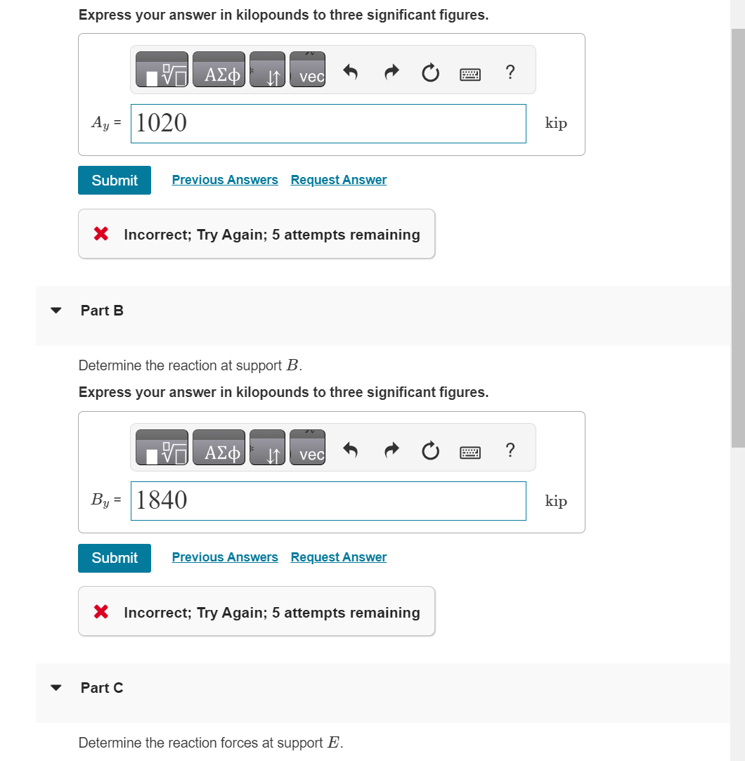 Solved Express your answer in kilopounds to three | Chegg.com