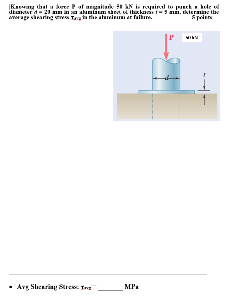 Solved |Knowing that a force P of magnitude 50kN is required | Chegg.com