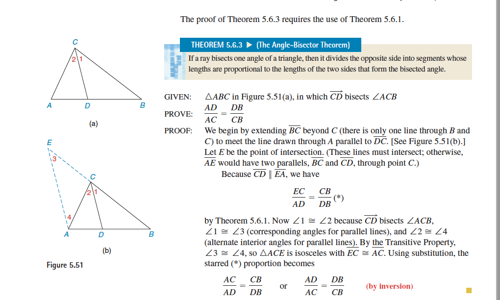 angle bisector theorem proof