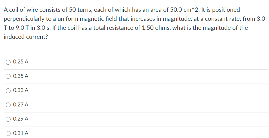 Solved A Coil Of Wire Consists Of 50 Turns, Each Of Which | Chegg.com