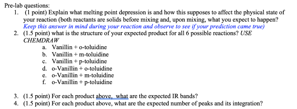 Solved Pre Lab Questions 1 1 Point Explain What Melting Chegg Solved Pre Lab Questions 1 1 Point Explain What Melting Chegg
