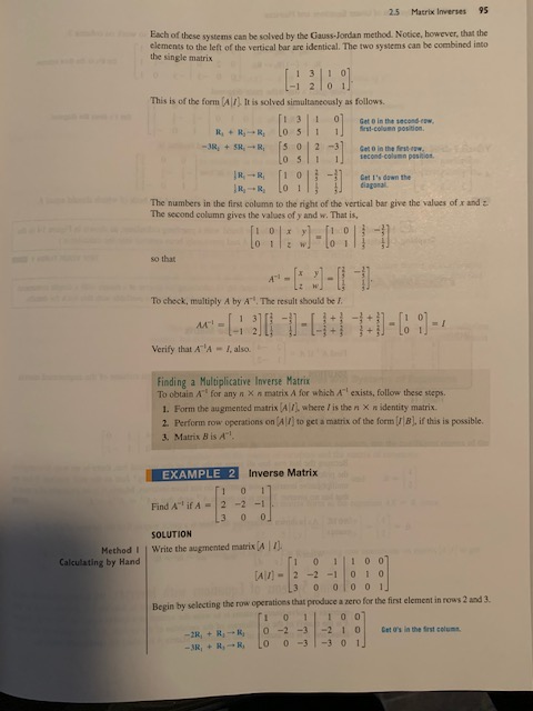 Inverse Of A 3x3 Matrix Using Elementary Row Operations Youtube