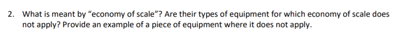 technical economy of scale example