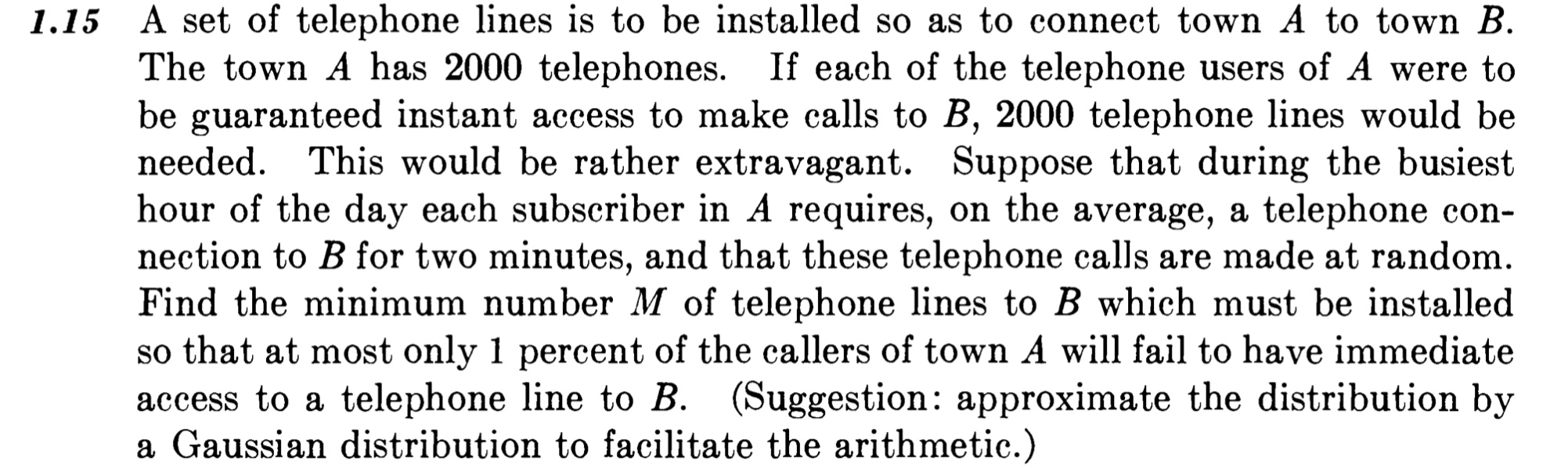 Statics Telephone Line Problem Solved 1.15 A set of telephone lines is to be installed so | Chegg.com