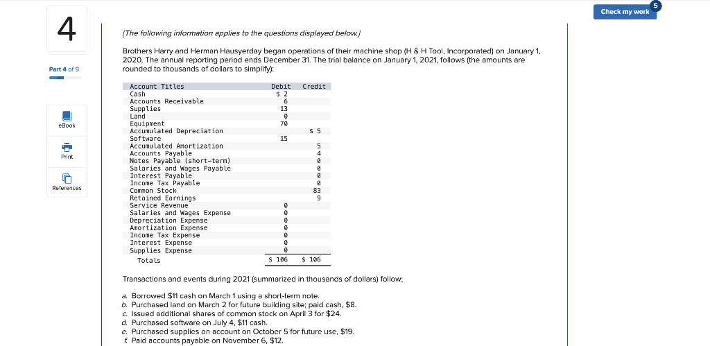 Solved Check my work 4 (The following information applies to | Chegg.com