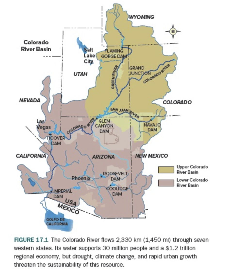 Solved When Will Lake Mead Go Dry? The Colorado River is the | Chegg.com