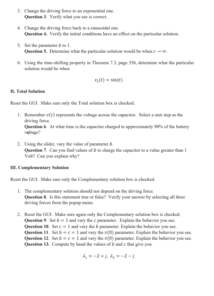 ECE 220 Problem Lab #5 Solutions of Differential | Chegg.com
