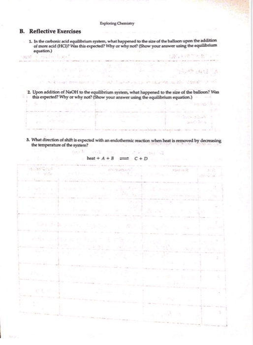 Solved Exploring Chemistry B. Reflective Exercises 1. In The | Chegg.com