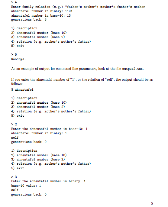 Solved The program must be written in C and compiled with | Chegg.com