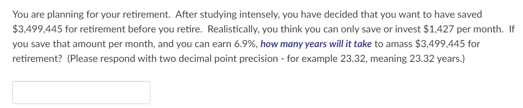 Solved You are planning for your retirement. After studying | Chegg.com