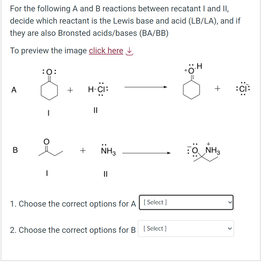 Solved For The Following A And B Reactions Between Recatant | Chegg.com